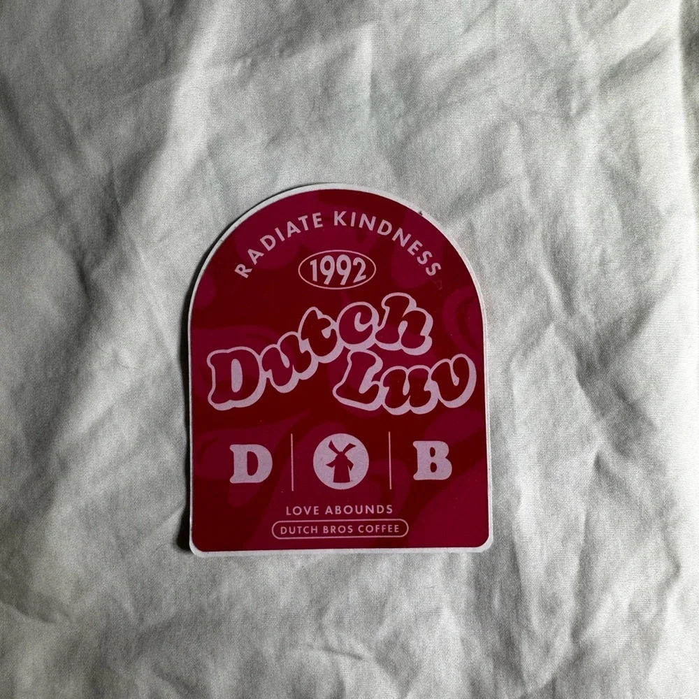 Dutch Bros. Pink Sticker - Picture 1 of 3